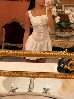 Frankie's Bikinis White Mini Dress